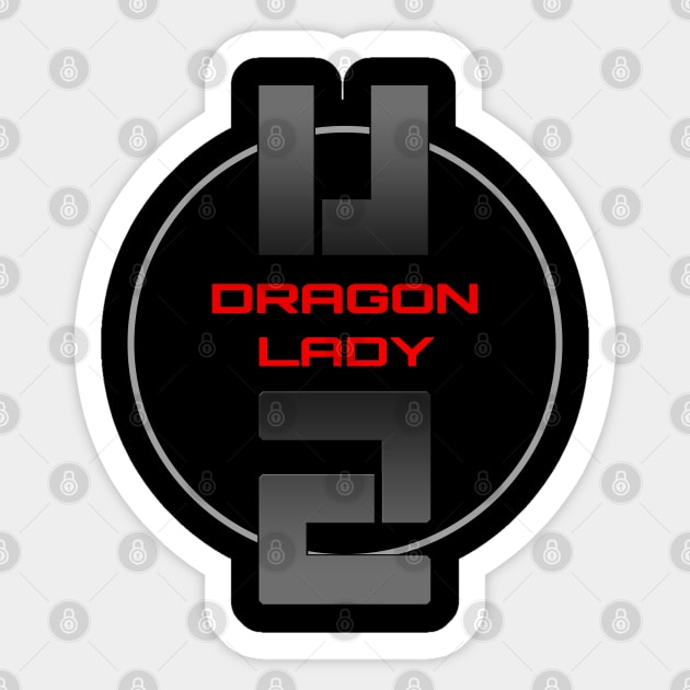 U2 - Dragon Lady Sticker by Jose Luiz Filho